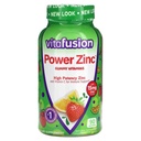 2 X VitaFusion, Power Zinc Gummy Vitamins, Natural Strawberry Tangerine, 15 mg,