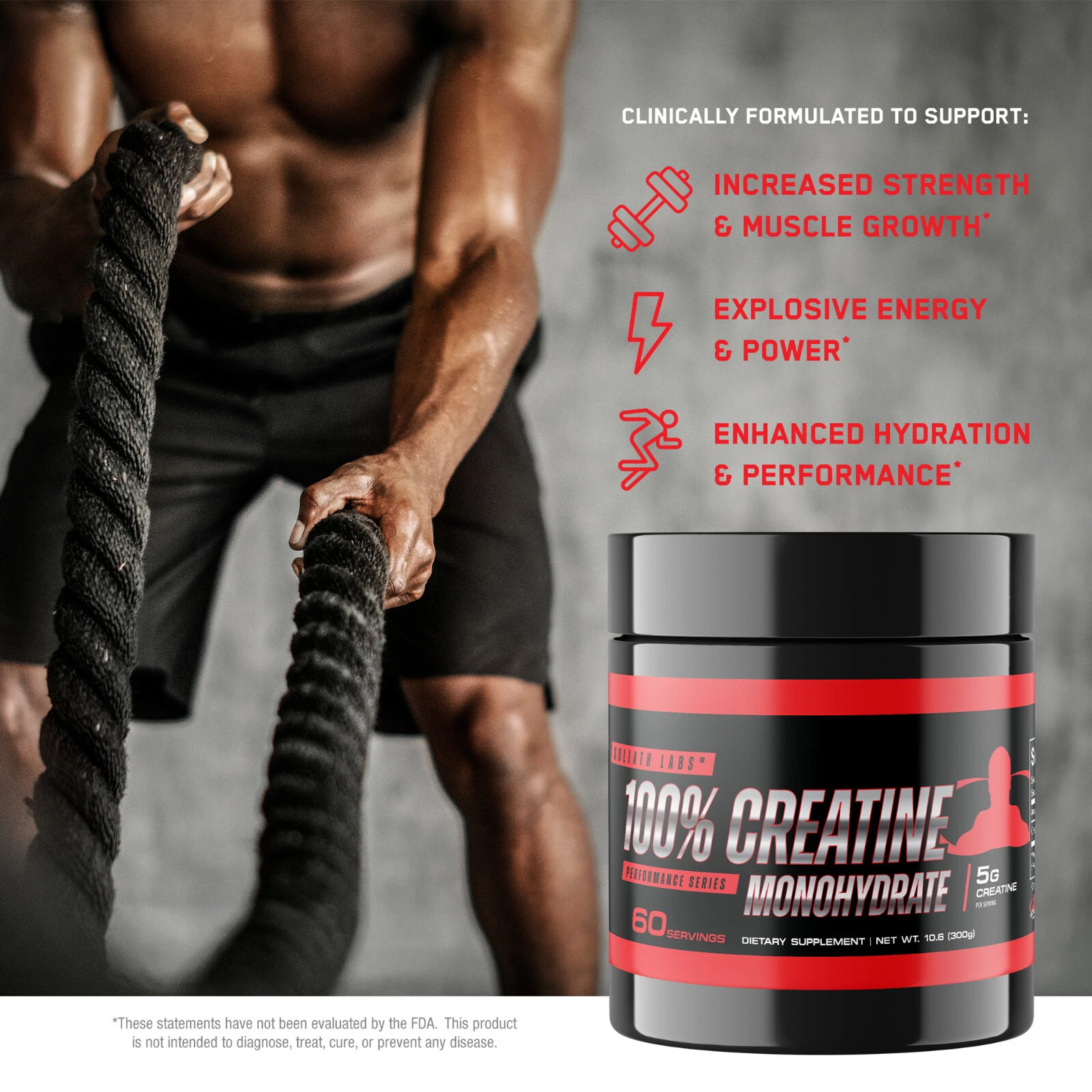 Pure Creatine Monohydrate Powder 5g – Muscle Growth & Strength Booster