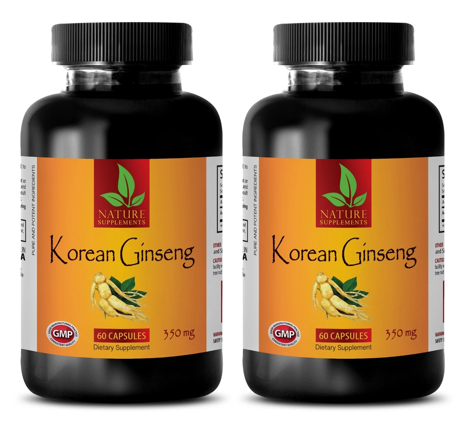 Ginseng Root Extract Powder 350mg - Sexual Health - 2 Bottles, 120 Capsules