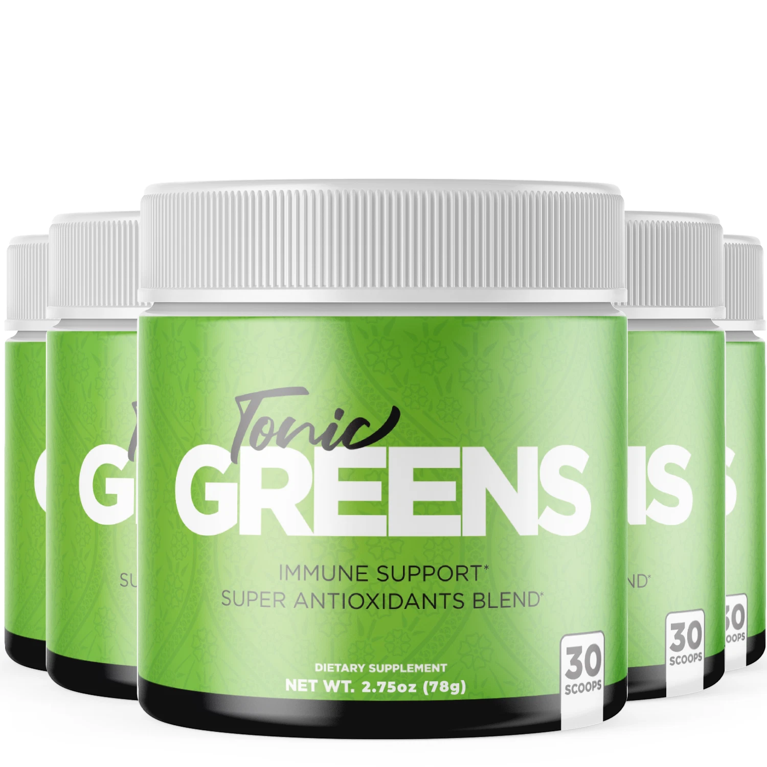 (5 Pack) Tonic Greens Powder, Tonic Greens Immune Support Powder (13.75oz)