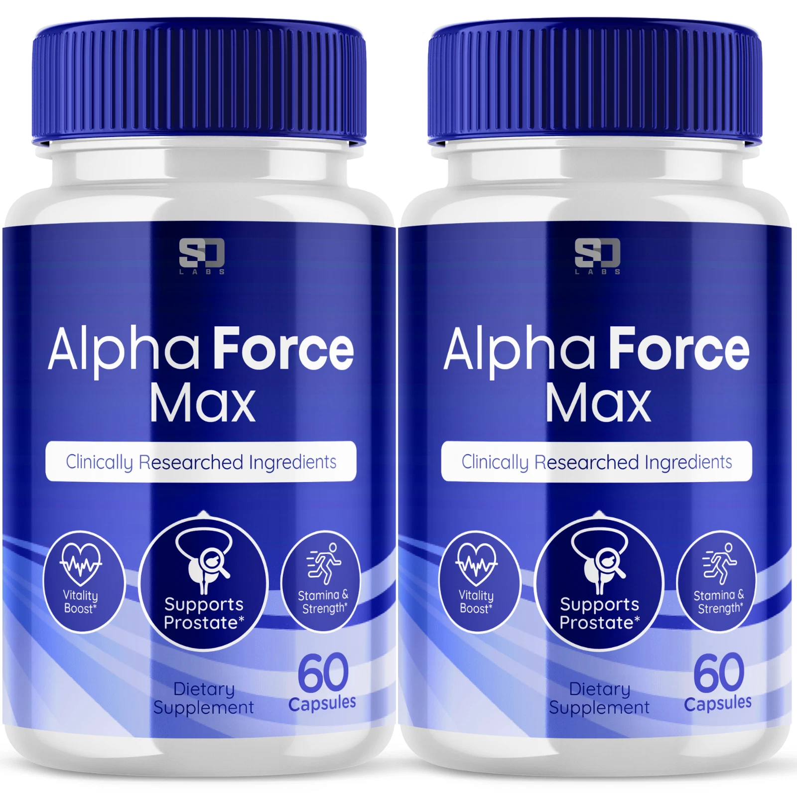 Alpha Force Max Pills - Enhances Energy, Vitality & Stamina - 2 Pack