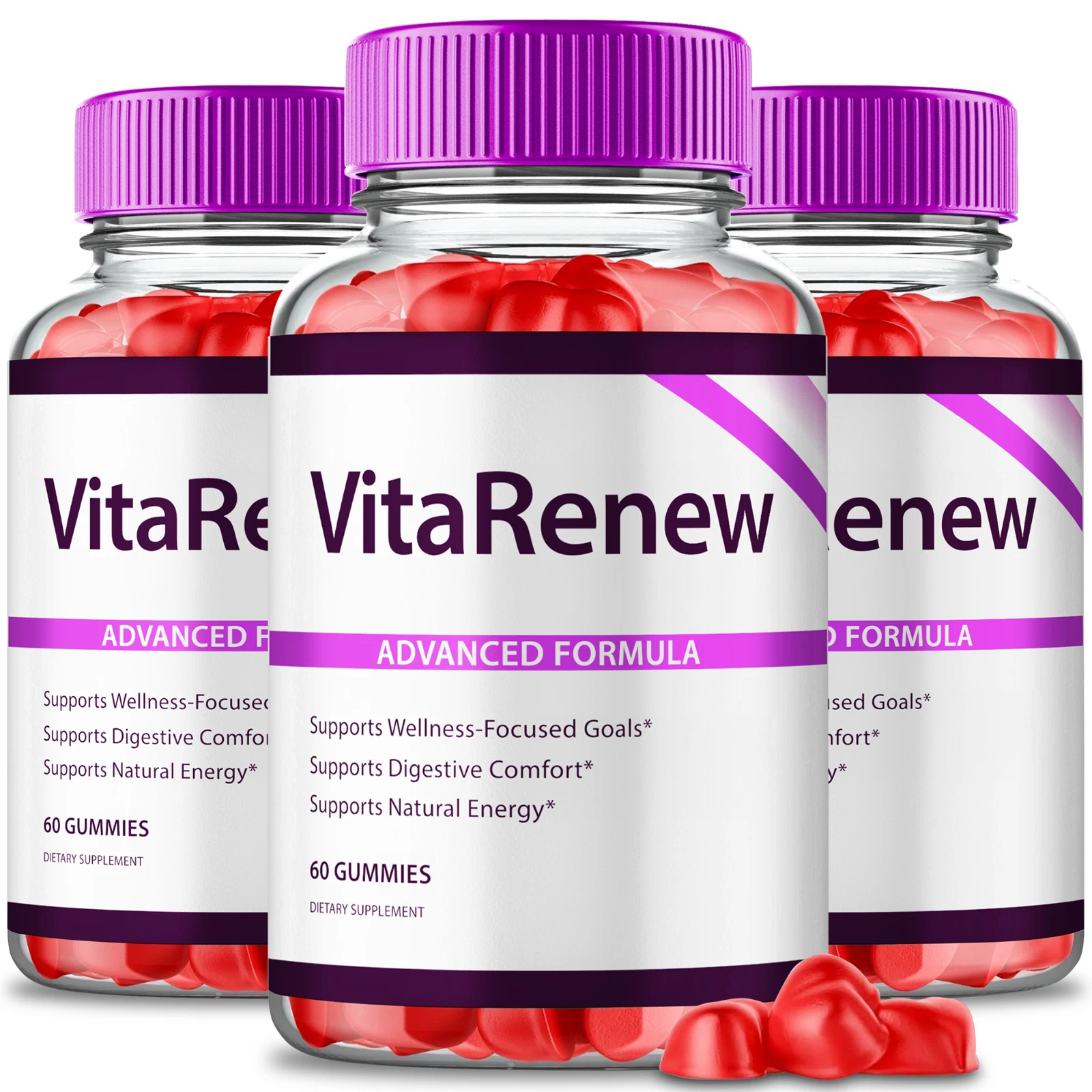 (3 Pack) VitaRenew Keto ACV Gummies, Vita Renew Keto+ACV Advanced Weight Loss