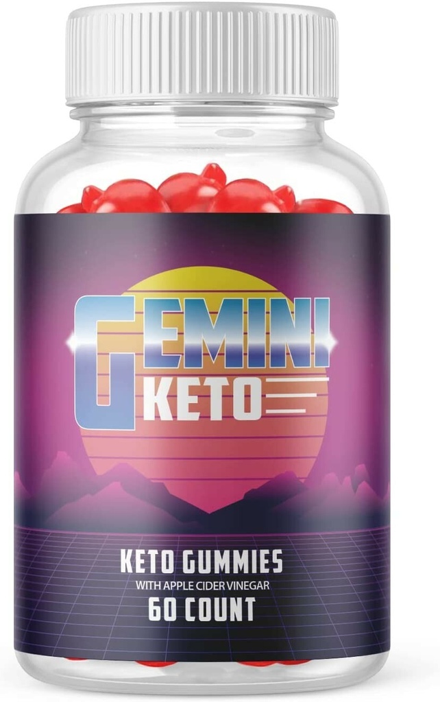 1-Gemini Keto ACV Gummies, Weight Loss, Fat Burner, Appetite Suppressant