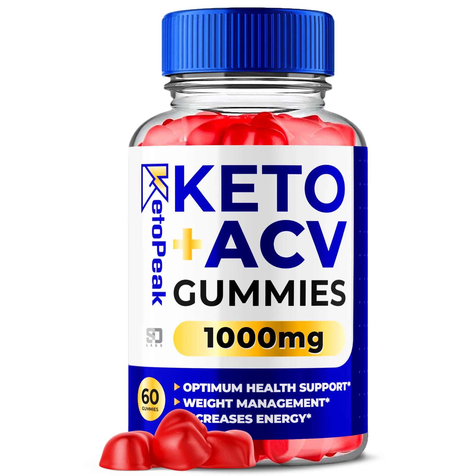 Keto Peak Keto ACV, Ketopeak Keto Gummies Advanced Weight Loss (60 Gummies)