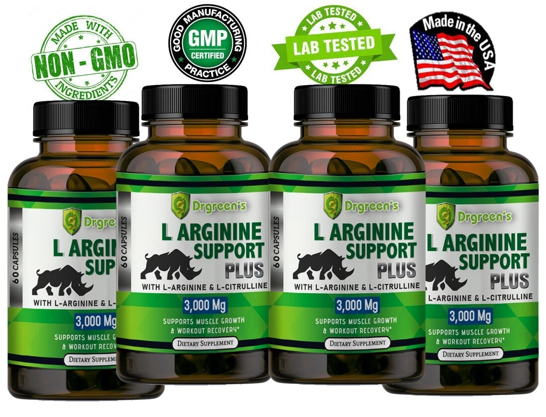 Nitric Oxide Booster Supplement L-Arginine 3000mg Highest Potency Muscle Pump