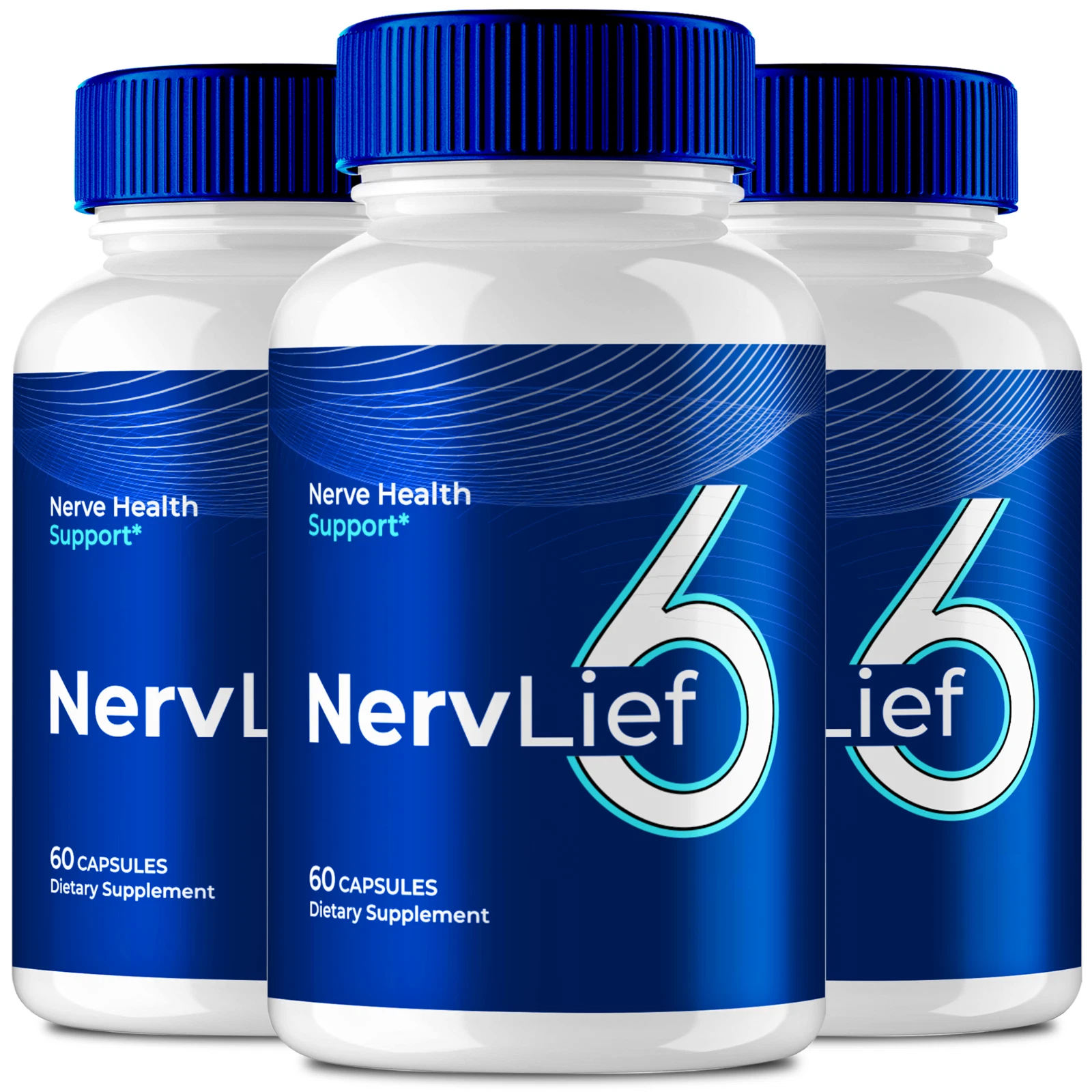 (3 Pack) NervLief 6 for Nerve Support Capsules, NervLief6 Nerve Health Support