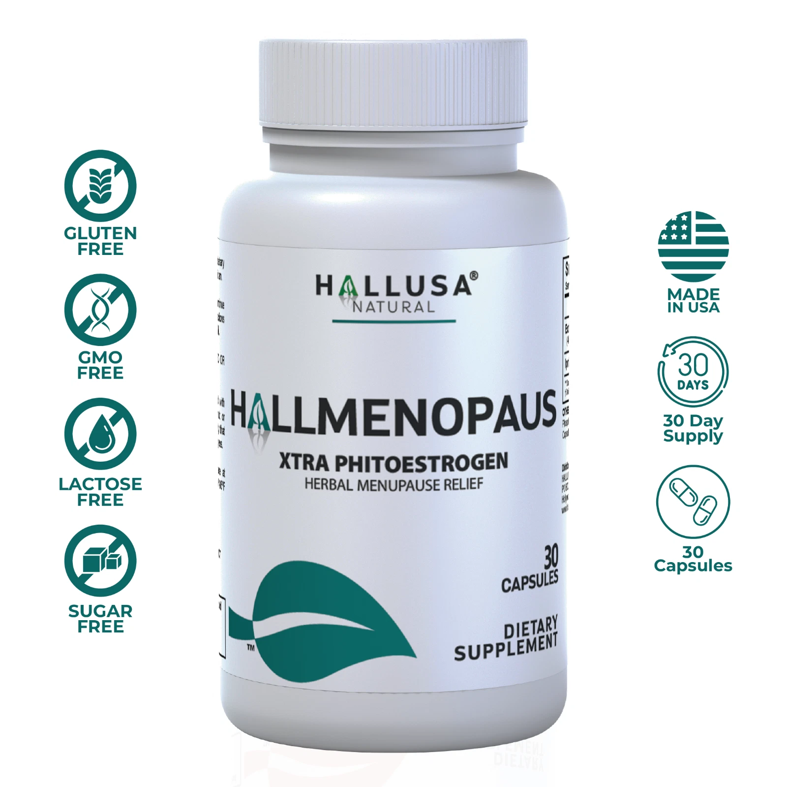 Menopause Support — Soy Isoflavones 40% 200mg & Ipriflavone 300mg - 30 Capsules