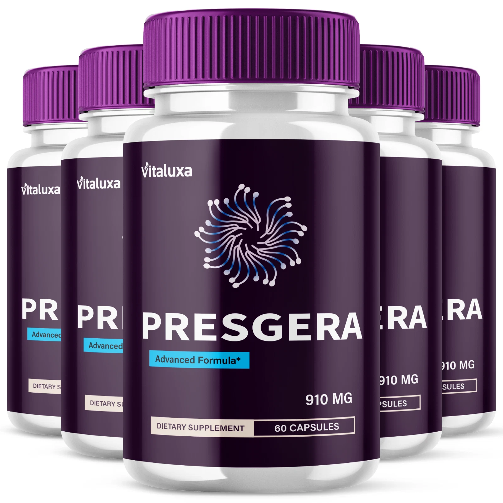 (5 Pack) Presgera Nerve Pills Advanced Health Support Formula (300 Capsules)