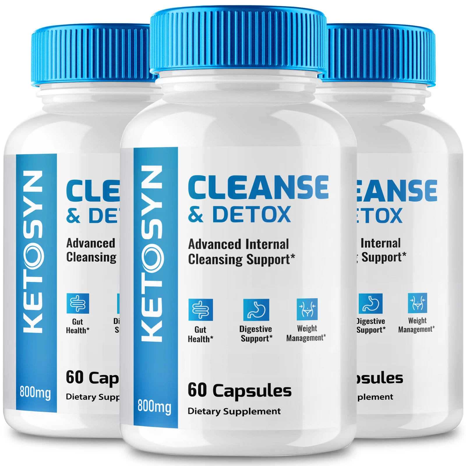 (3 Pack) Ketosyn Full Body Cleanse & Detox Pills for Weight Loss and Gut Health