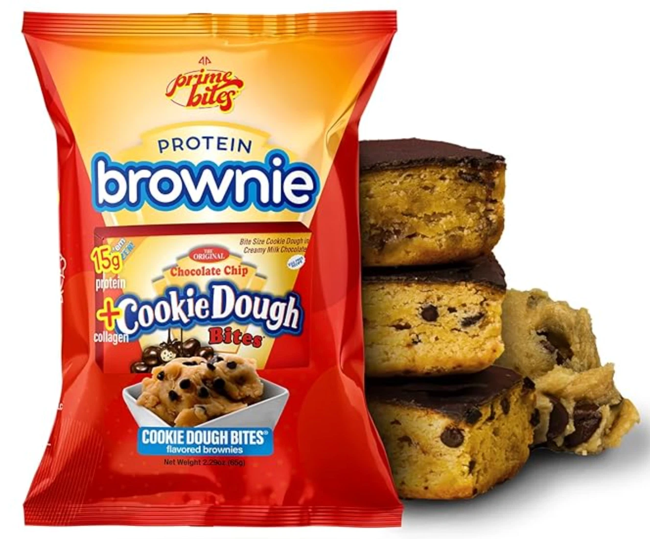 Prime Bites Protein Brownie | Alpha Prime Supplements, Cookie Dough Full Case!