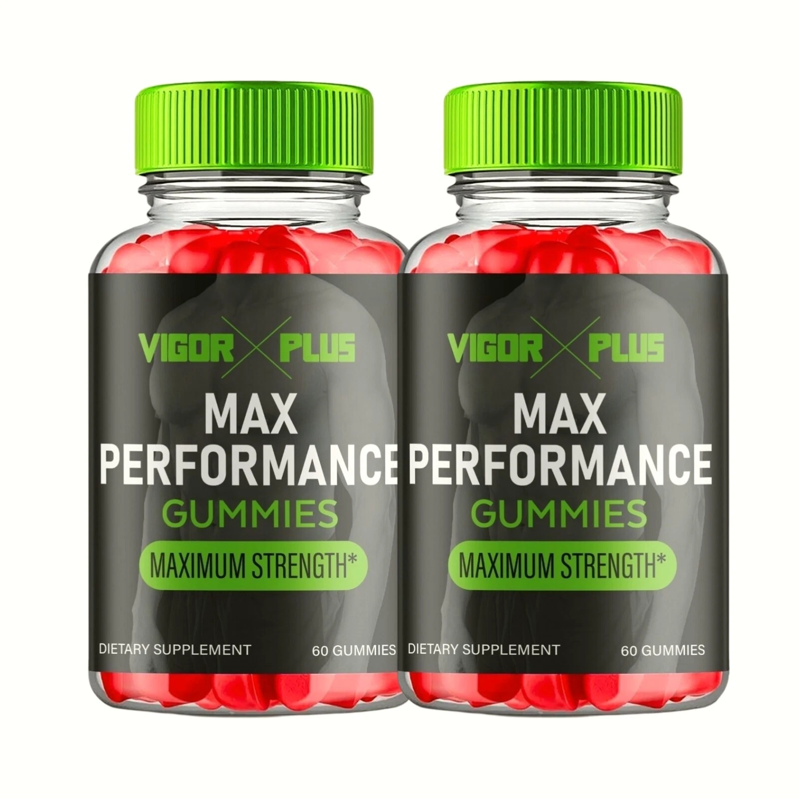 2-Pack Vigor Plus Gummies For Men, Advanced Performance Supplement - 120 Gummies