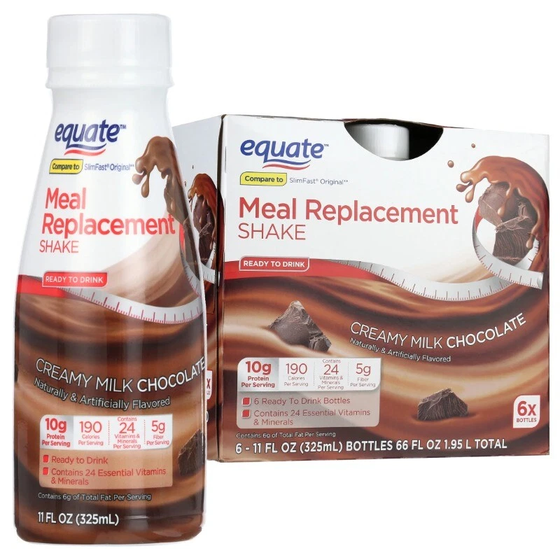 Meal Replacement Shake, Creamy Milk Chocolate, 11 fl oz, 6 Ct