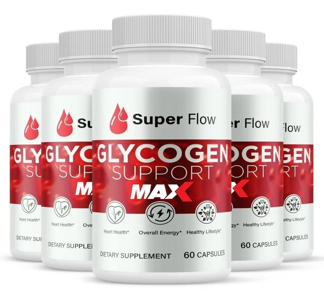 (5 Pack) Super Flow Glyco Max Optimizer, SuperFlow Glycogen Support Pills