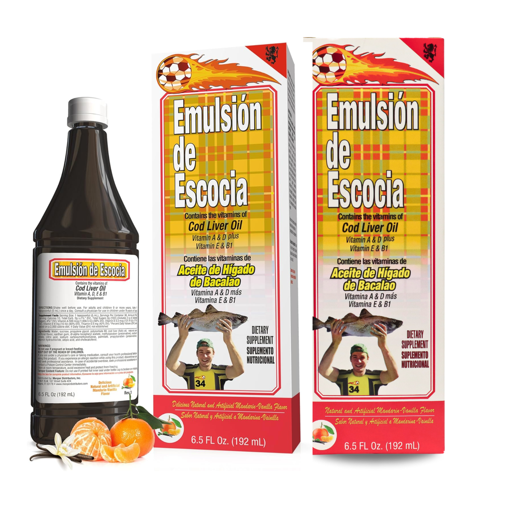 Emulsion De Escocia Cod Liver Oil - Mandarin Vanilla 6.5 fl oz (2-Pack)