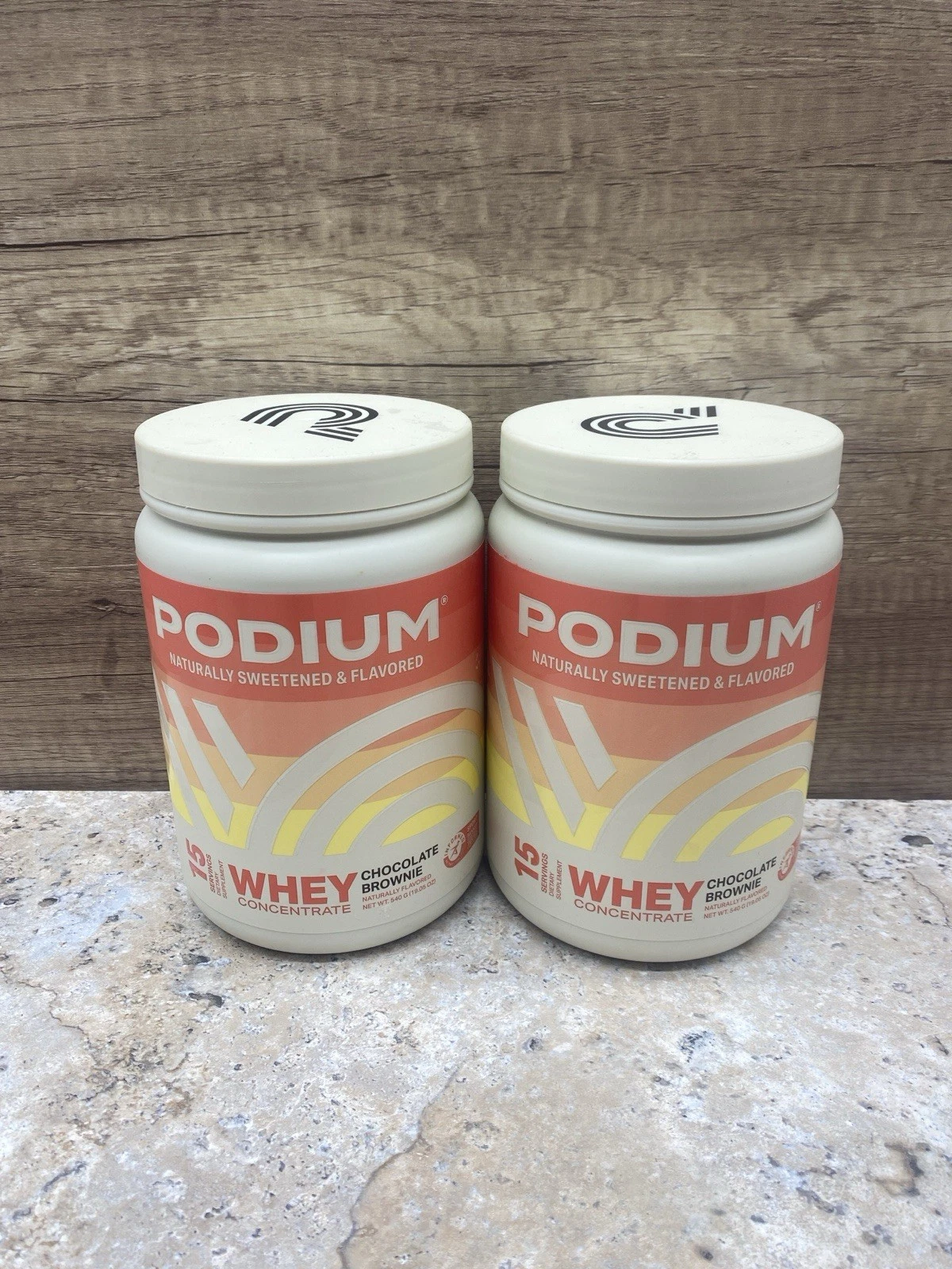 Podium Nutrition Whey Protein Powder Chocolate Brownie 22g Protein Per Serving