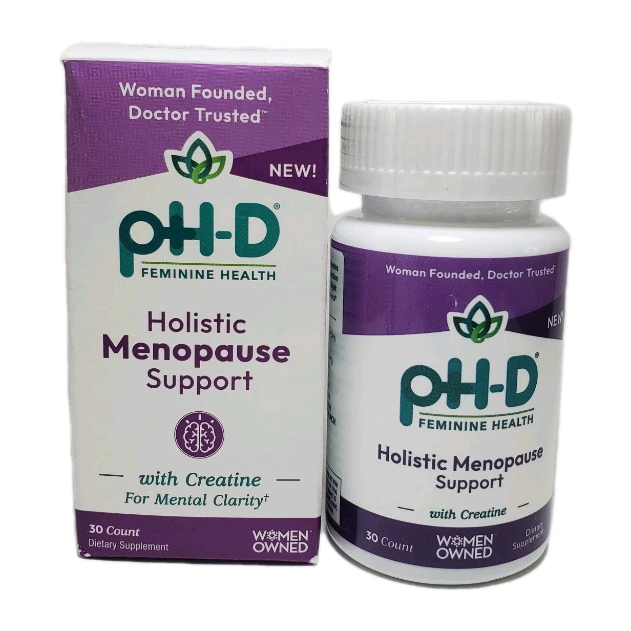 pH-D Feminine Health Holistic Menopause Support with Creatine, 30 ct, EXP 02/26