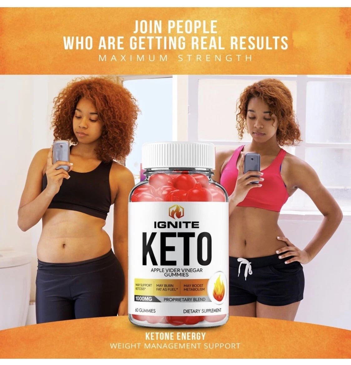 Ignite Keto Advanced Weight Loss Gummies to Boost Metabolism 60ct (3 PKS)