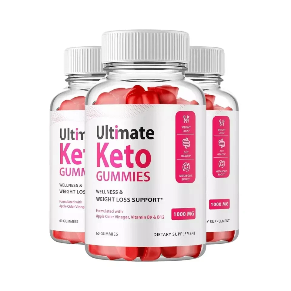 Ultimate Keto ACV Gummies Wellness & Weight Loss Supplement (180 Gummies) 3-Pack
