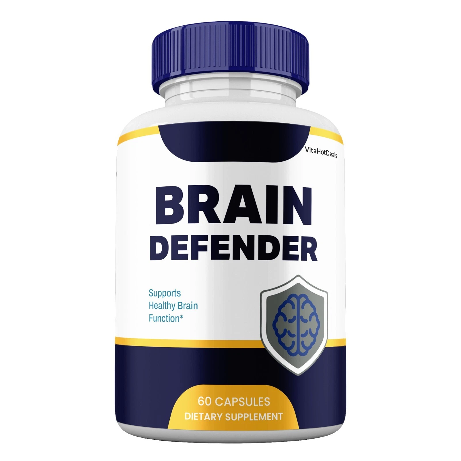 Brain Defender Capsules, Maximum Strength Pills Cognitive and Brain (1 Pack)