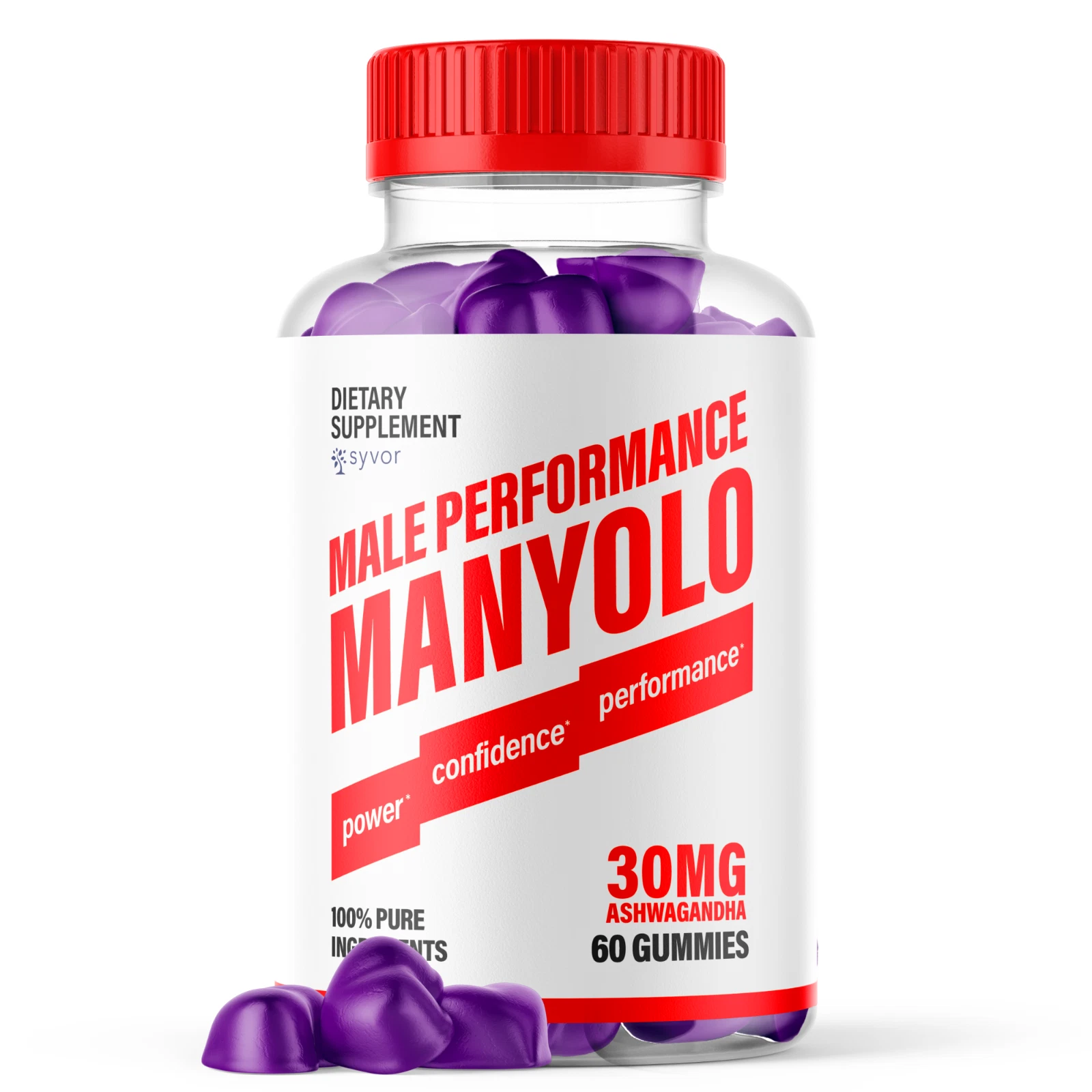 (1 Pack) Manyolo Gummies For Men Advanced Performance Supplement 60 Gummies
