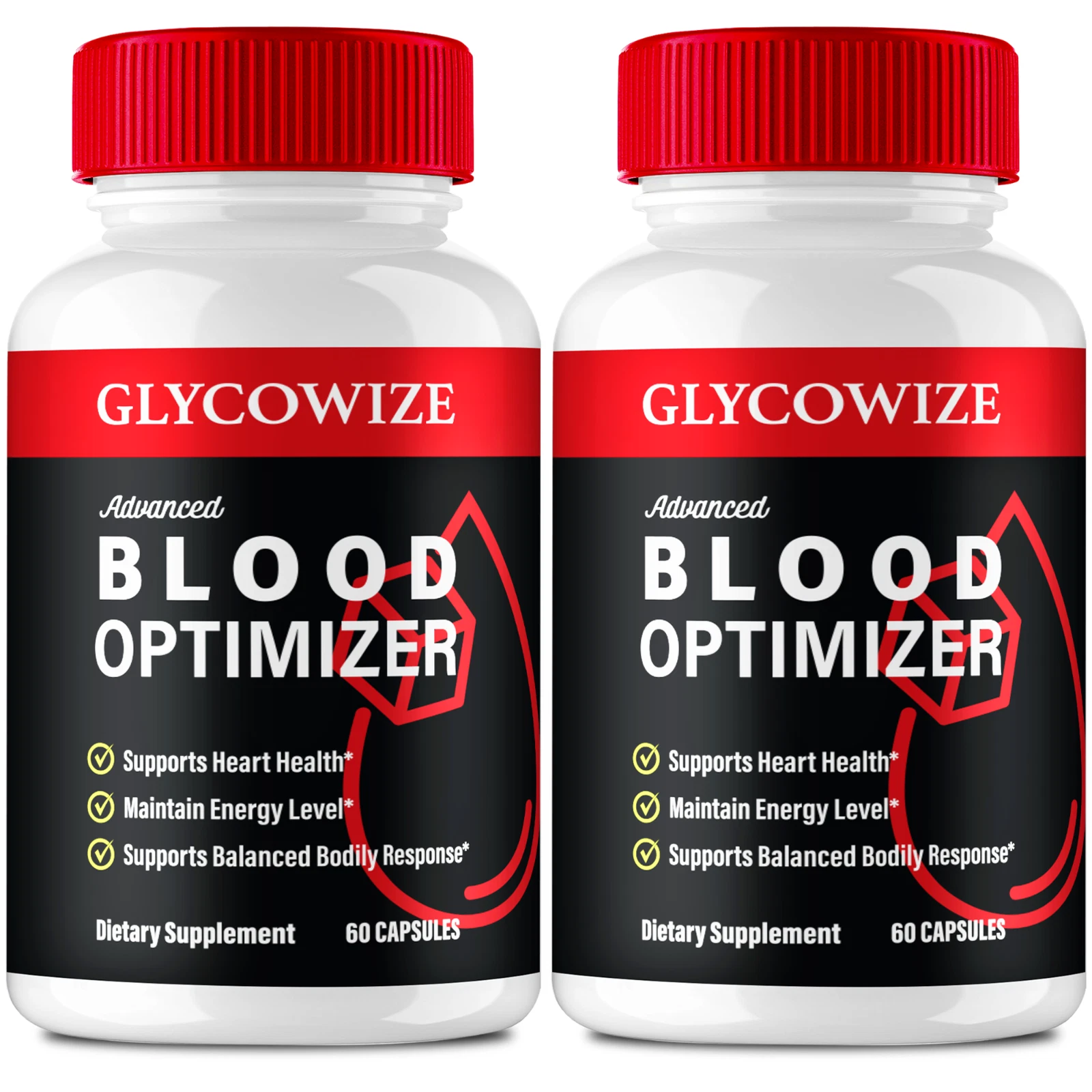 (2 Pack) Glycowize Advanced Blood Optimizer Pills Natural Glycogen Support