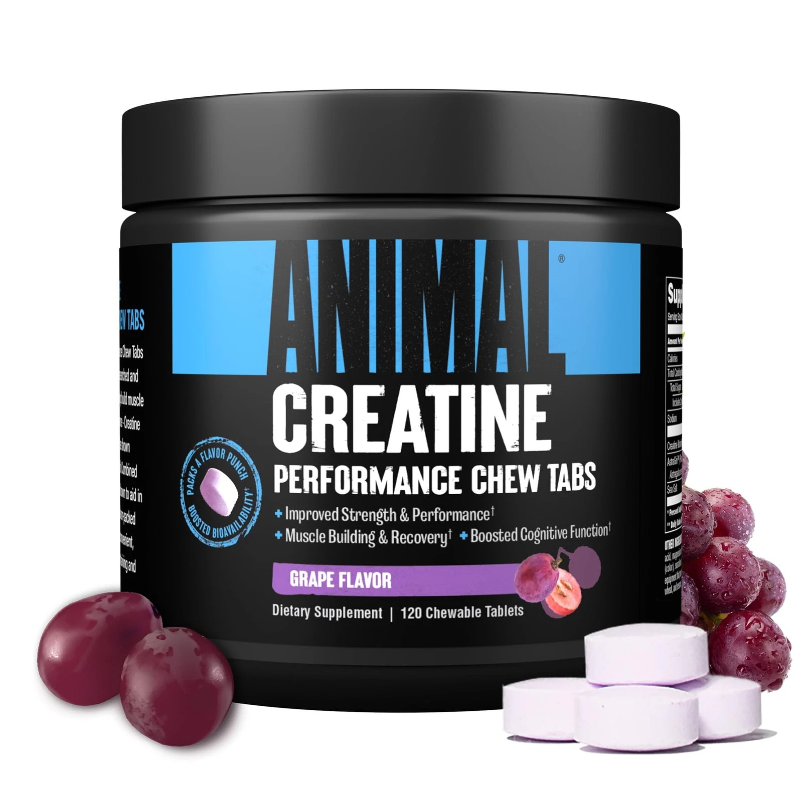 Animal Creatine Chews Tablets - Enhanced Creatine Monohydrate with AstraGin t...