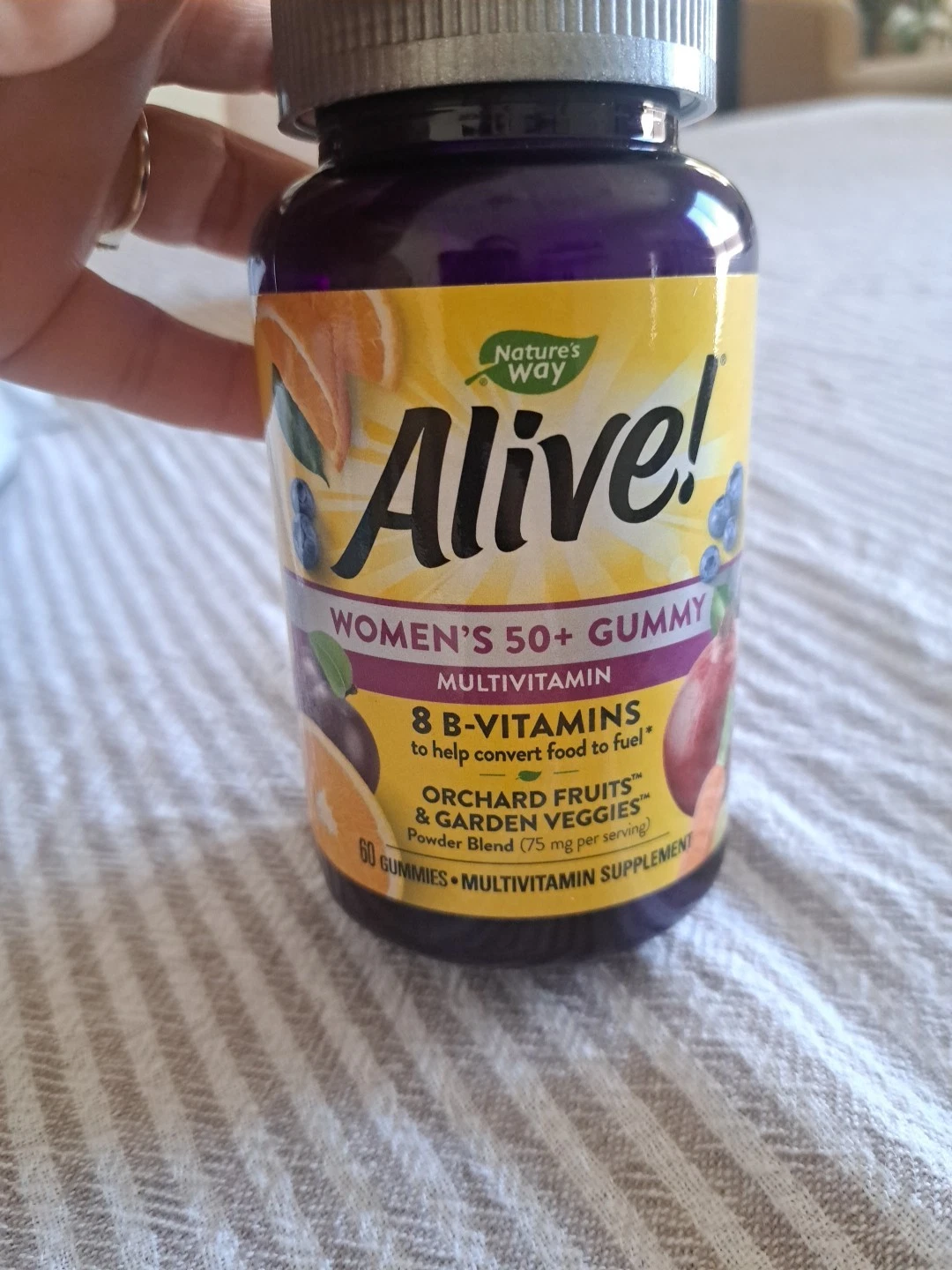 Nature's Way Alive! Womens 50+ Gummy Multivitamin, Full B Vitamin Complex,60