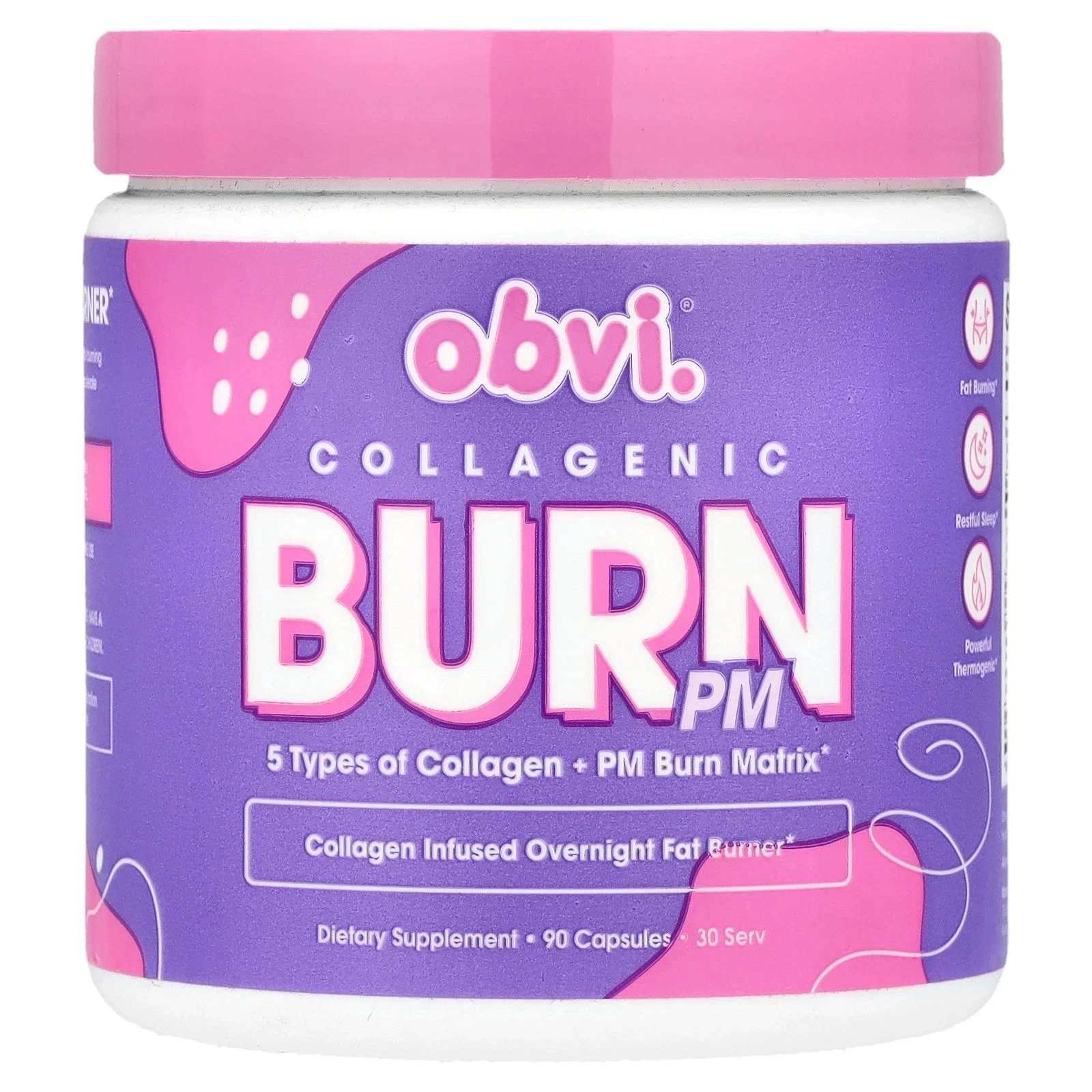 Collagenic Burn PM, 90 Capsules