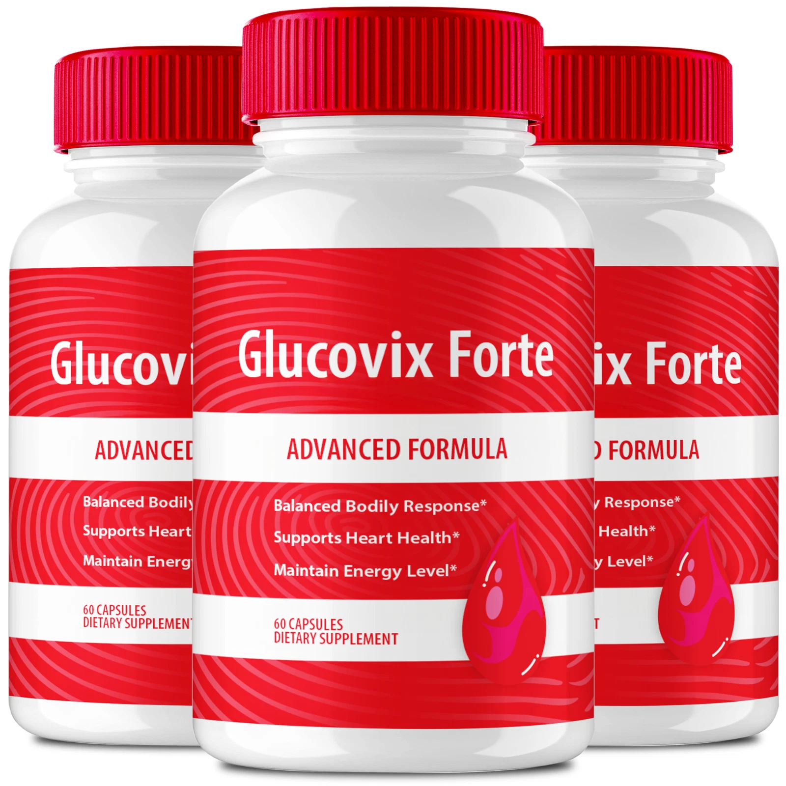 (3 Pack) Glucovix Pills Blood Sugar Support, Gluco Vix Health Support Capsules