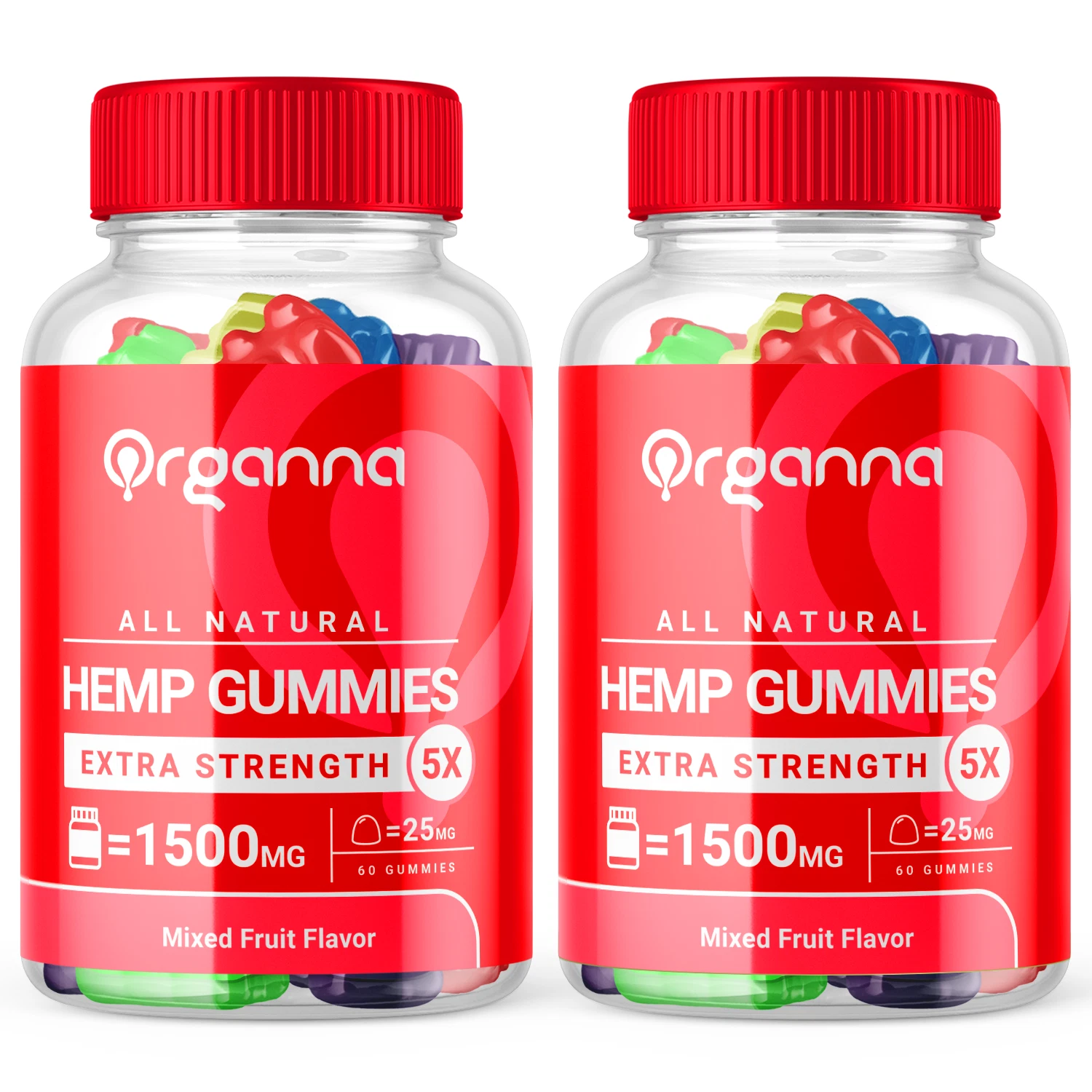 Organna Natural Formula Gummies Support Mind Relaxation and Sleep 120 Gummies