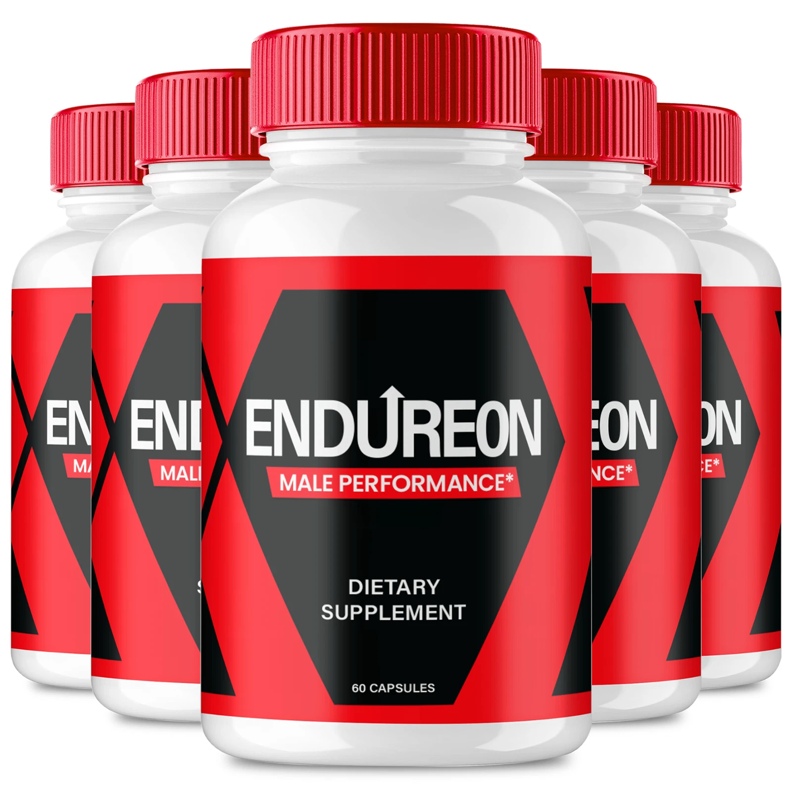 (5 Pack) Endureon Pills for Men, Endu Reon Male Performance Capsules