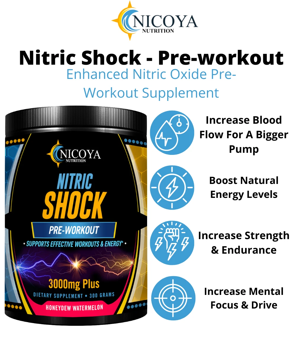 Pre workout Powder- Nitric Oxide Booster | Enhance Energy, & Focus -Watermelon