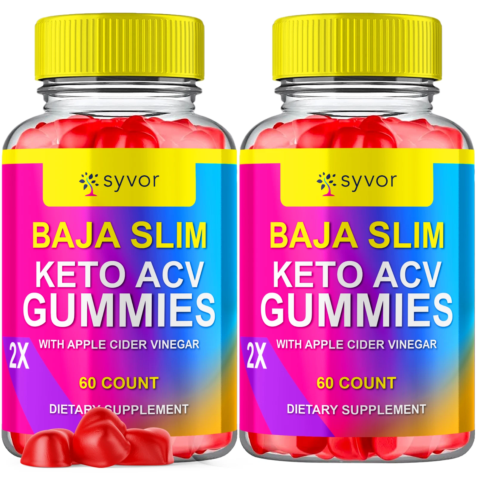 Baja Slim Keto ACV Gummies BajaSlim Maximum Strength Vitamin Formula 120 Gummies