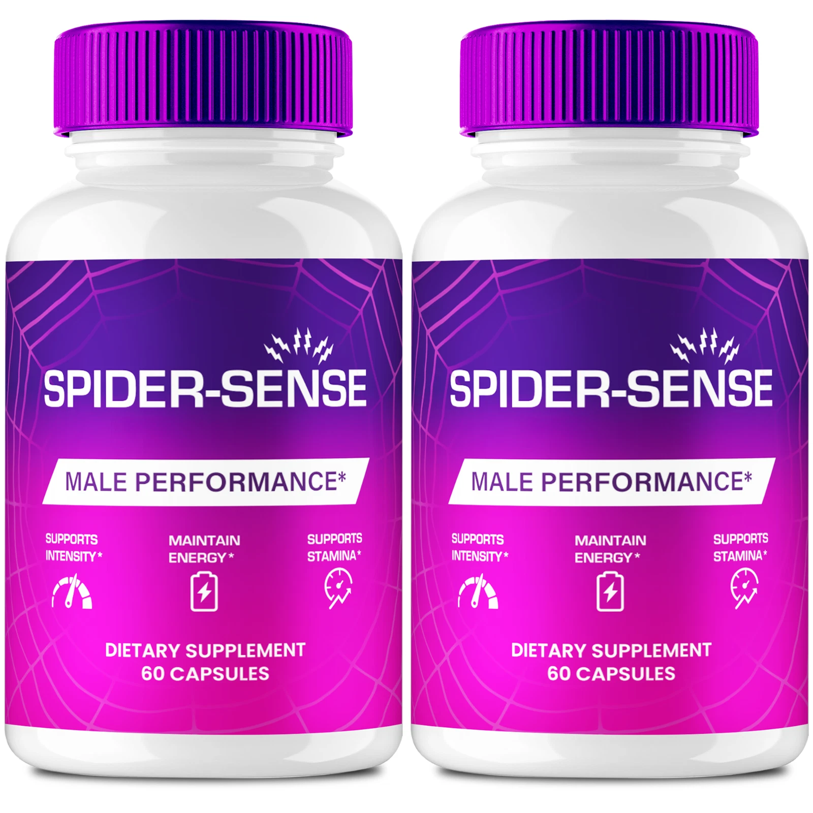 (2 Pack) Spider Sense Men Ed Pills, SpiderSense Male Supplement Capsules