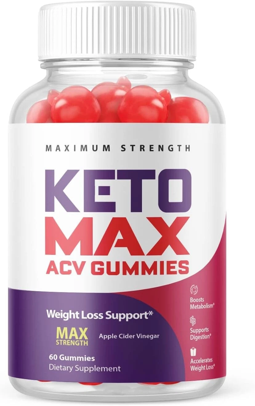 1 Pack - Keto Max - Keto ACV Gummies - Vegan, Weight Loss Supplement - 60 Gums