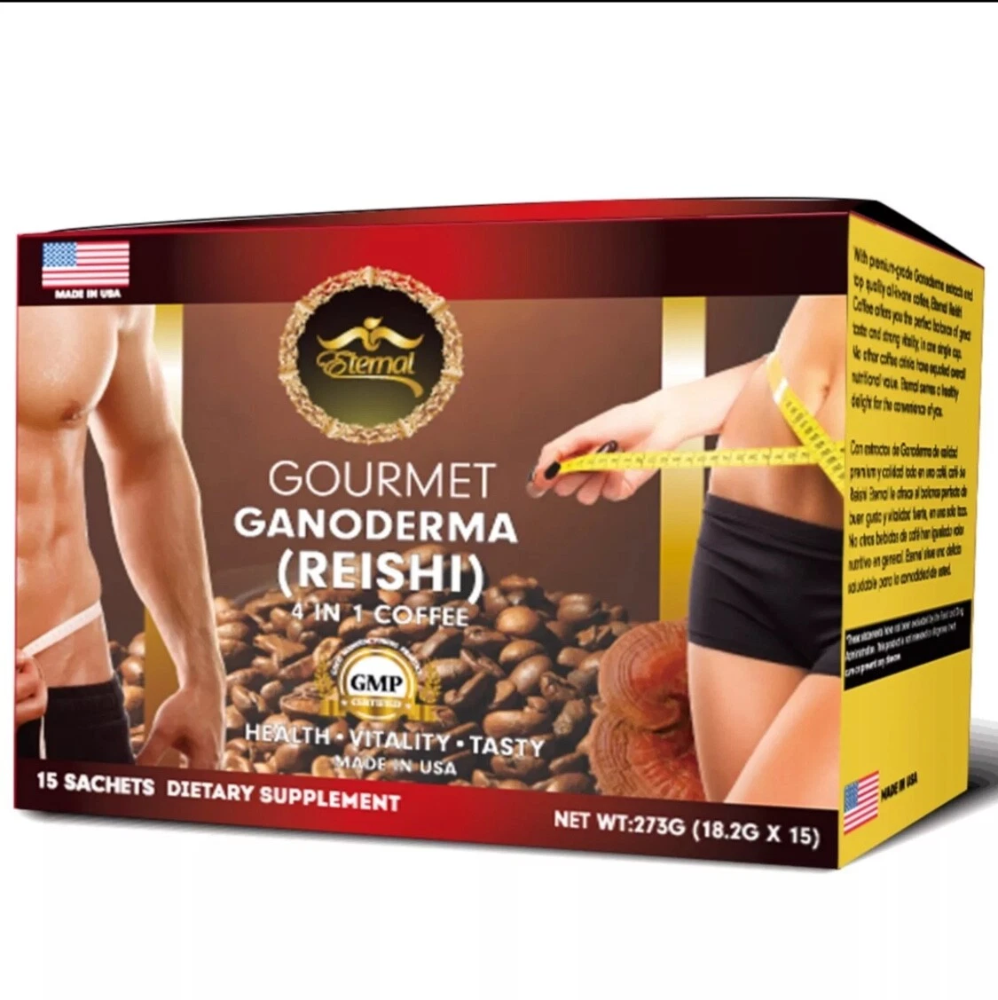 CAFÉ GANODERMA (REISHI) Café 4 en 1 en Café Instantáneo de Eternal Spirit Beauty