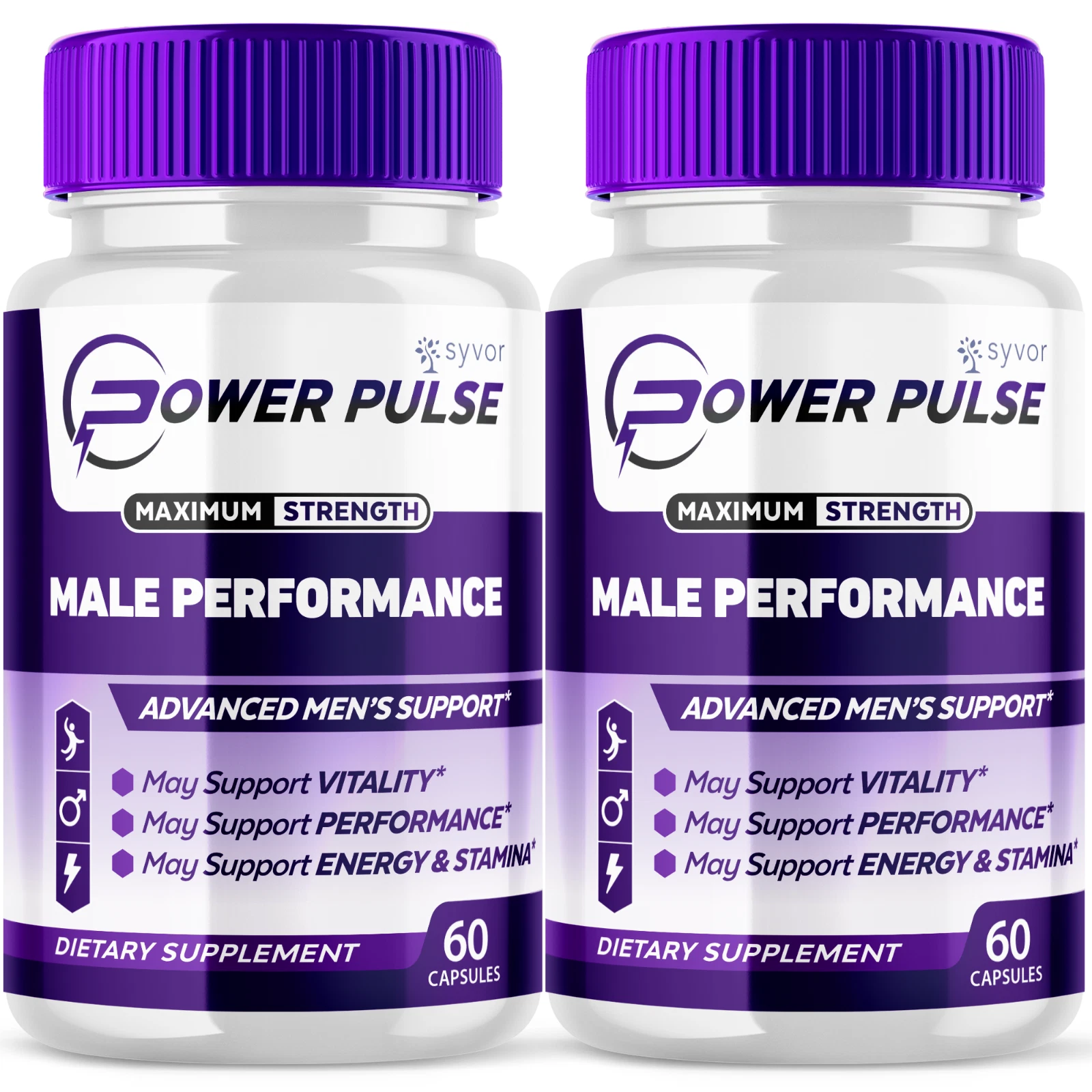 Power Pulse Advanced Supplement for Men with Natural Ingredients 120 Capsules