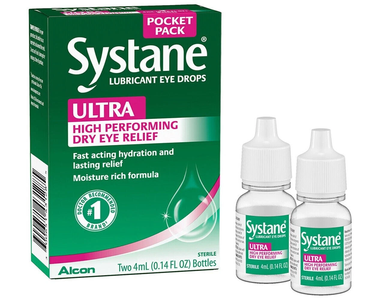 Systane Ultra Eye Drops, Pocket pack ~ Exp 2026+
