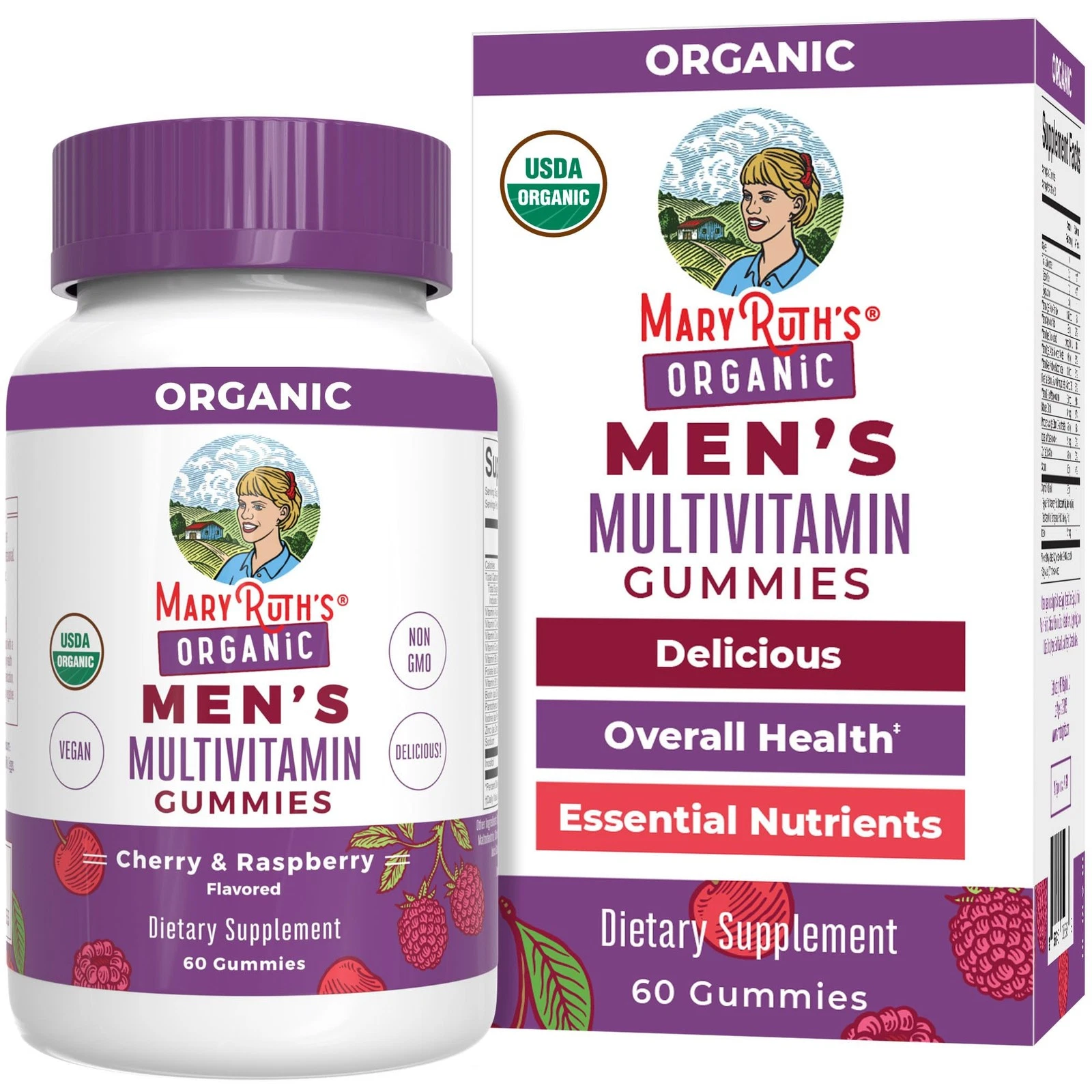 MaryRuth Organics Mens Vitamin Gummy | USDA | Vegan | Daily Multivitamins for Im
