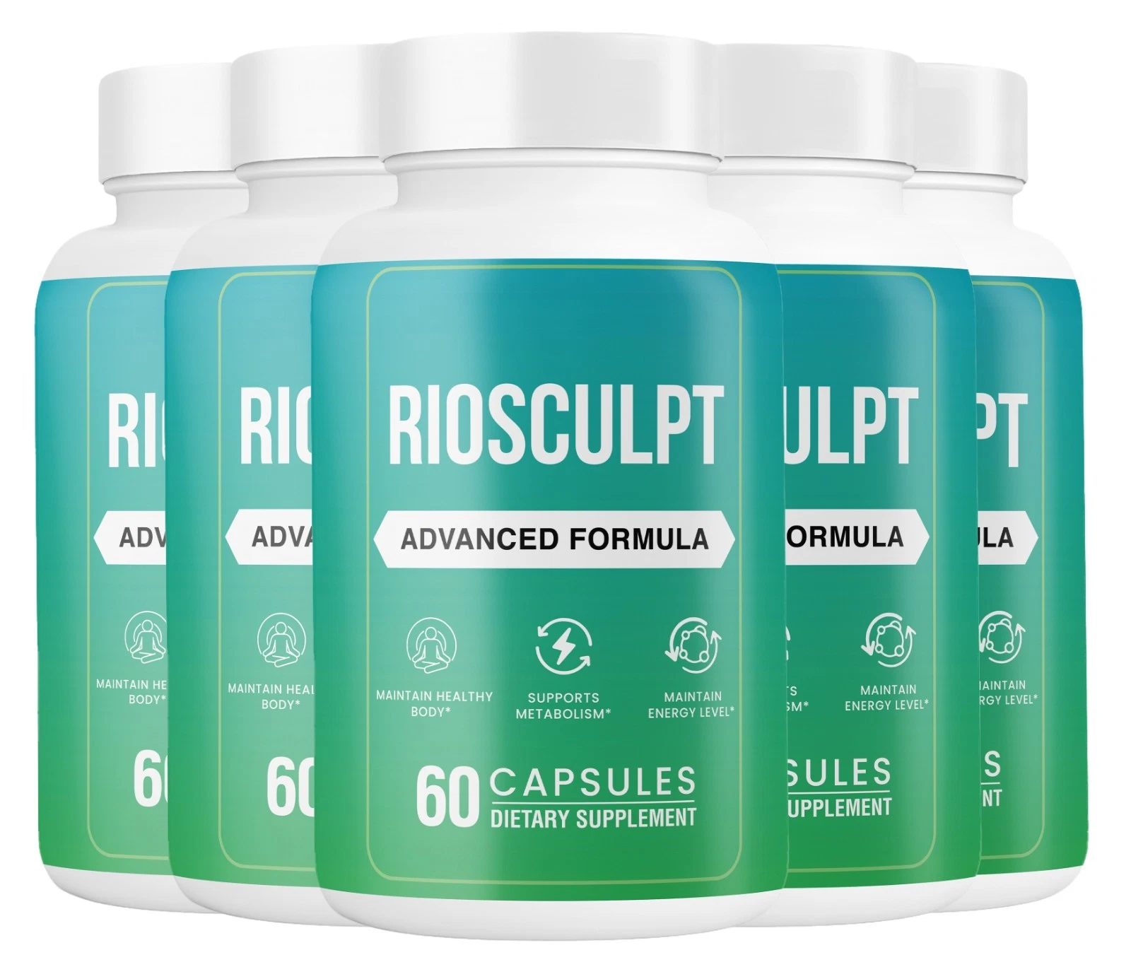 (5 Pack) RioSculpt Capsules for Weight loss, Premium Fat-Burning Formula Pills