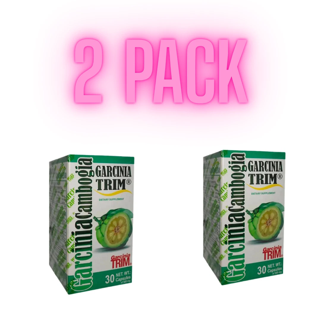 2 Pack Garcinia Cambogia Garcinia Trim 60 Capsules 500 mg ea Dietary Supplement