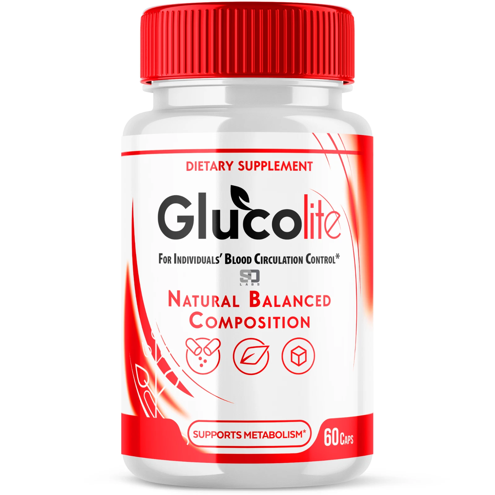 (1 Pack) Glucolite Blood Pills - Blood Sugar Health Support Formula 60 Capsules