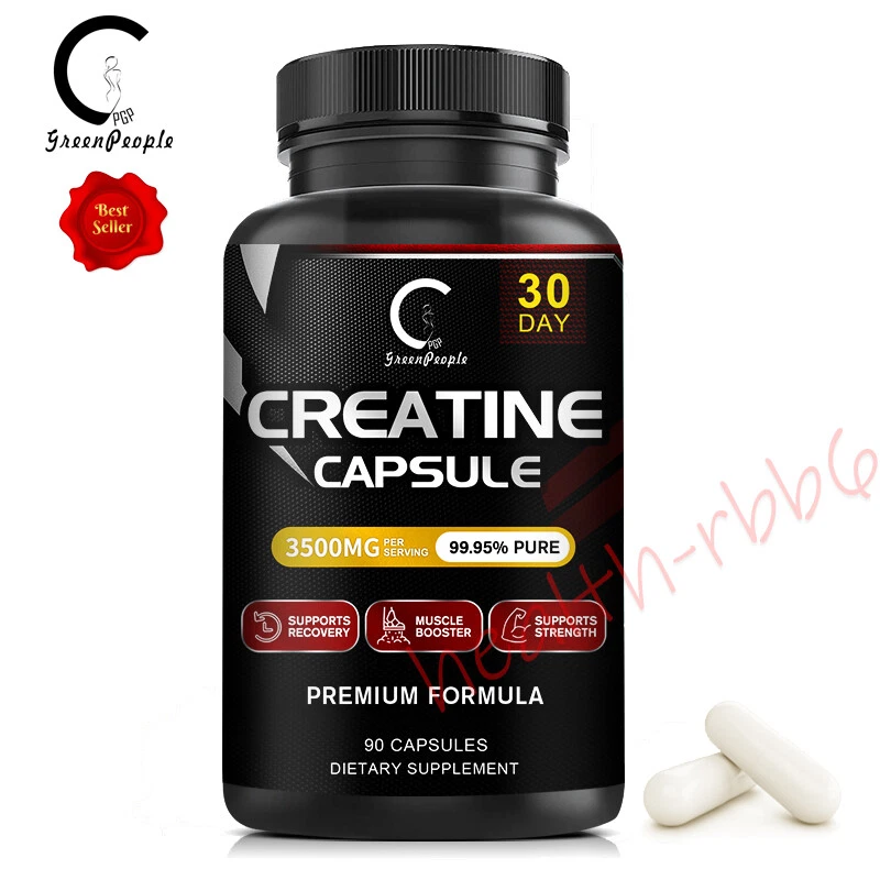 Creatine Monohydrate Capsules Build Muscle, Boost Strength Improve Performance