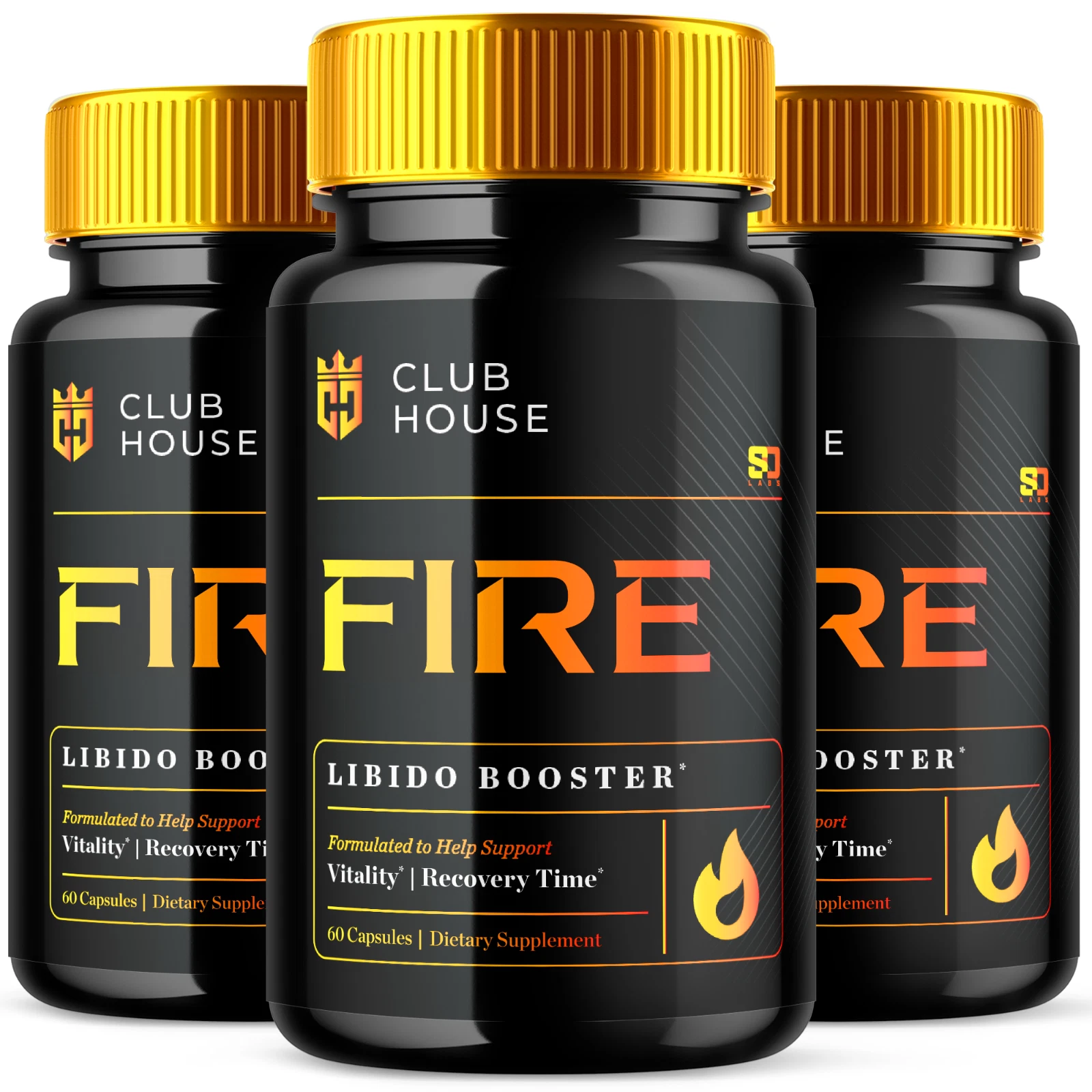 Clubhouse Fire - Boost Stamina and Daily Energy for Men (3 Pack)