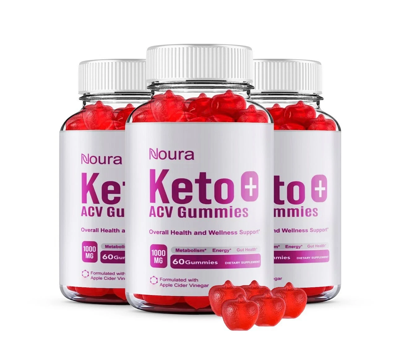 (2 Pack) Noura Keto + ACV Gummies for Advanced Weight Loss and Energy
