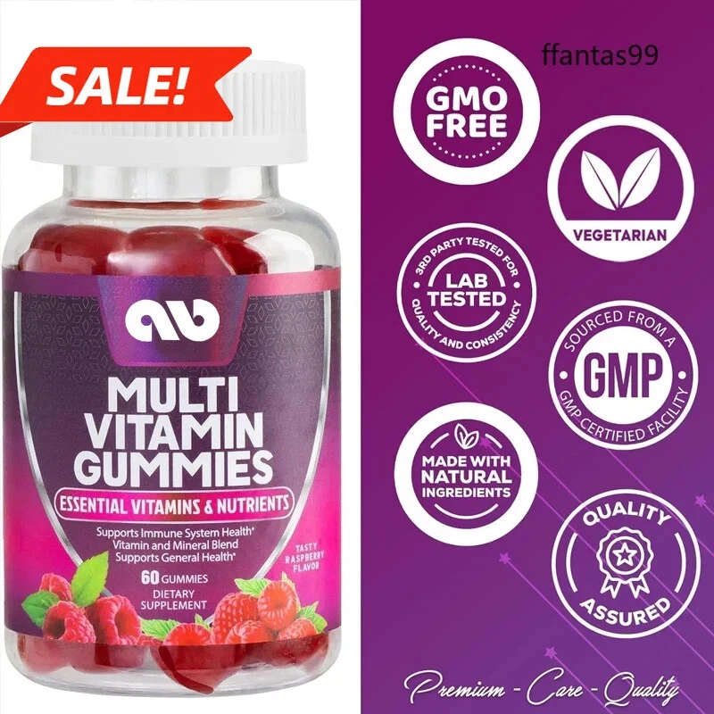 Multi vitamin gummies, containing vitamin A C、D、E、B6、B12、 zinc