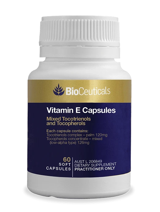 BioCeuticals Vitamin E Capsules Mixed Tocotrienols Dietary Supplement 60 Capsule