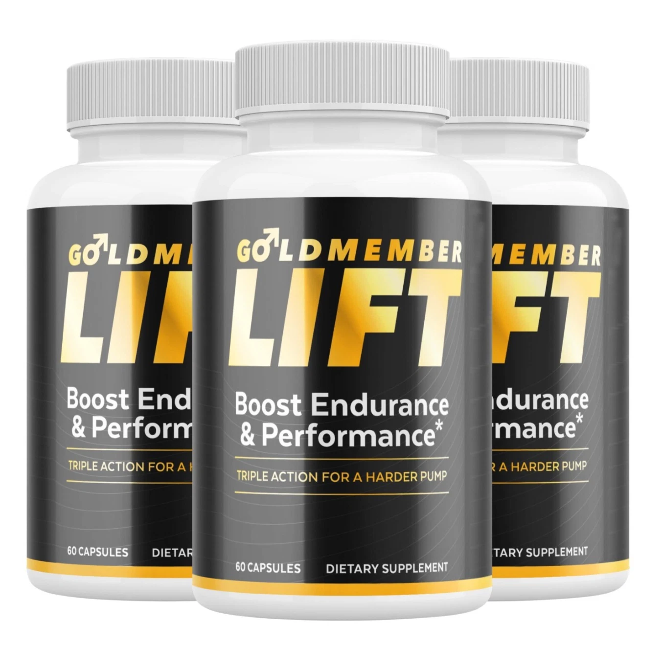 Goldmember Lift Support Vitamin Maximum Strength Supplement for Men ( 3 Pack )