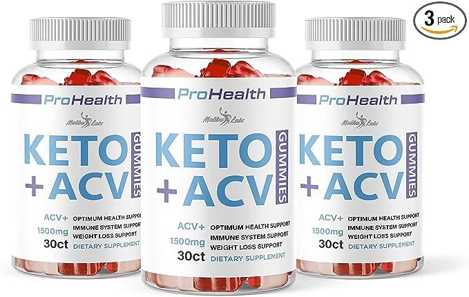 Pro Health ACV Apple Cider Vinegar Gummies Weight Loss - 1500mg (90-Day Supply)