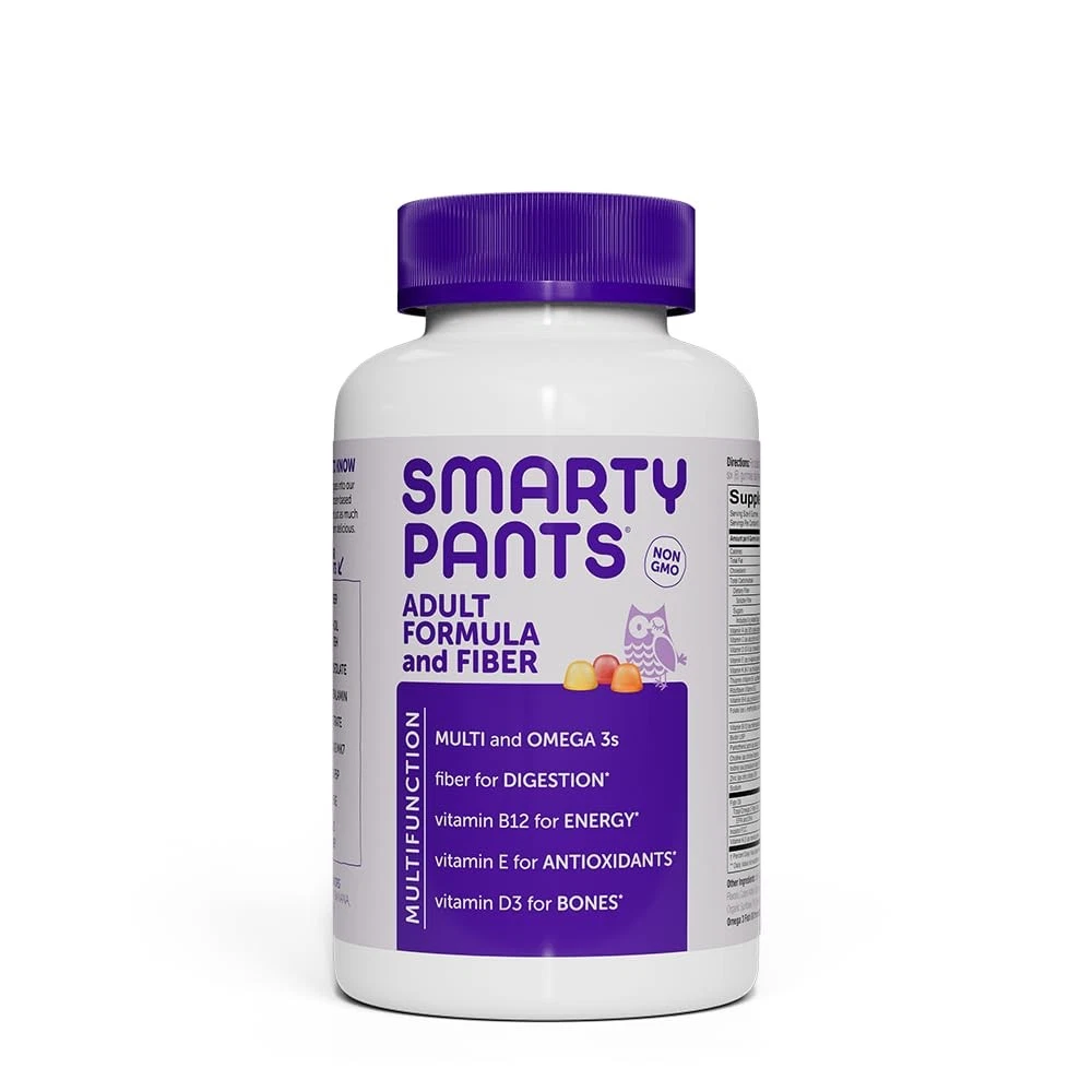 SmartyPants Fiber Supplement & Multivitamin for Men & Women: Multivitamin Fiber